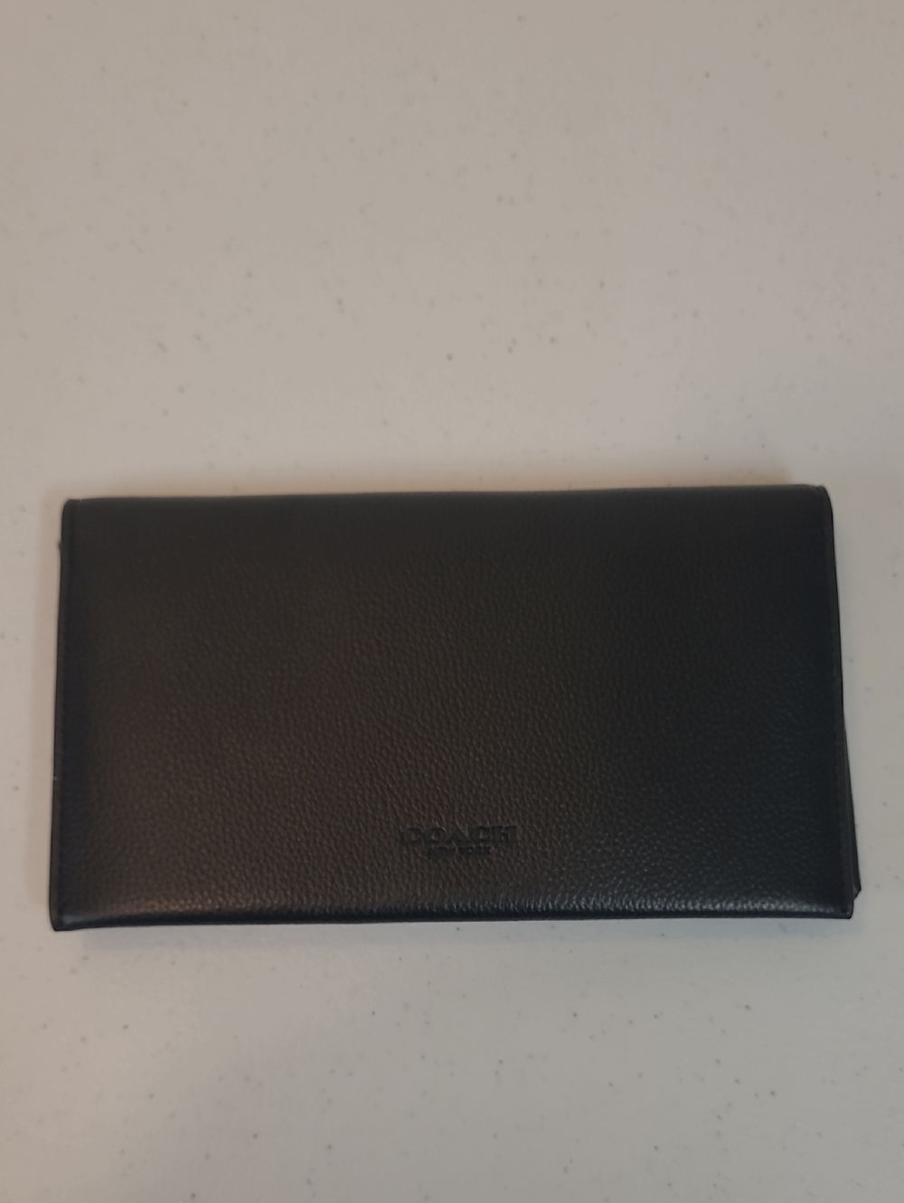 Coach Black Slim Essential Pebbled Leather Long Wallet - Picture 12 of 12